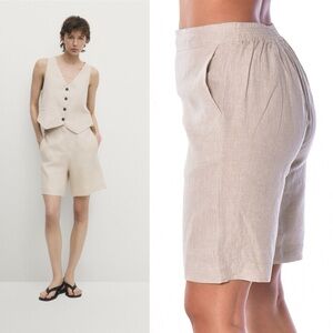 Sigrid Olsen Linen Bermuda Shorts
